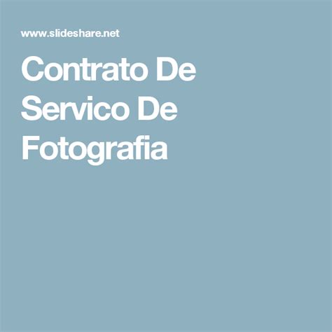 Contrato De Servico De Fotografia Bard Fotografia