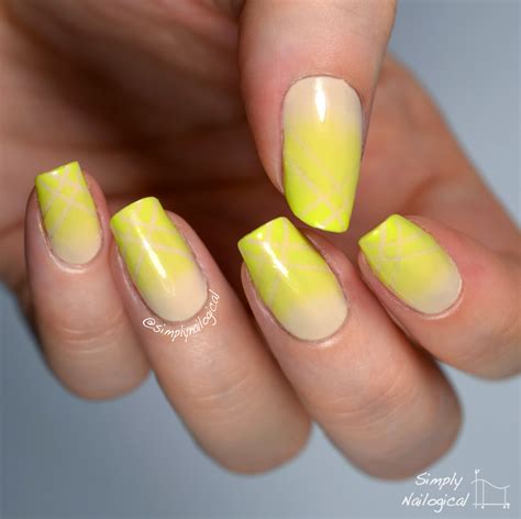 Simply Nailogical Work Appropriate Mani Monday Neon And Nude
