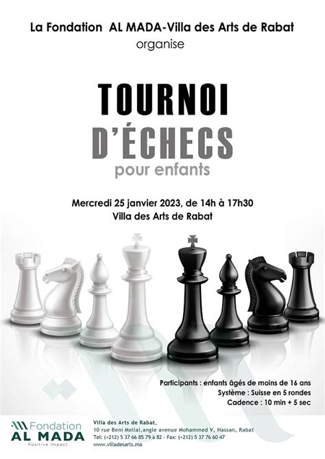 La Fondation AL MADA Villa Des Arts De Rabat Organise Un Tournoi D