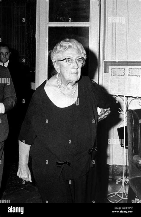 Agatha Christie Writer 1965 Stock Photo Alamy