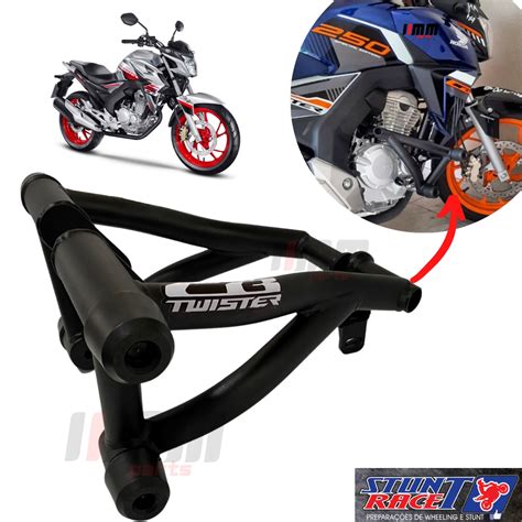 Protetor Twister 250 Stunt Cage Gaiola Slider Stunt Stunt Race Motor E Carenagem Cb 250f Cb250f