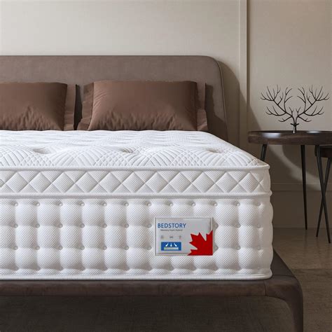 Bedstory Queen Mattress 12 Inch Medium Firm Hybrid Queen Size Mattress In A Box Pocket Coils