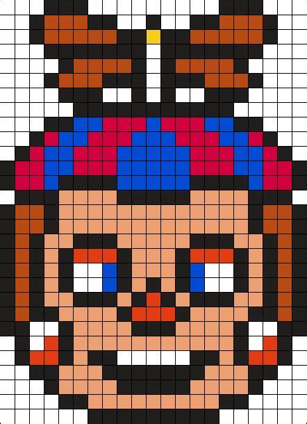 Ballon Boy Pixel Art Grid Pixel Art Characters Bead Sprite Pixel