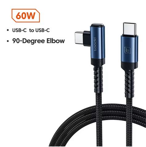 Usb C Degree Elbow Charging Cable At Piece Usb Cable In