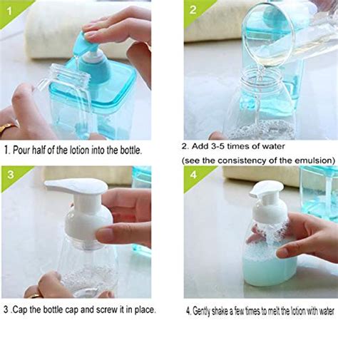 Homee Foaming Soap Dispenser 8 Pack 10oz 300ml Refillable Liquid Soap