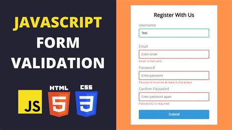 How To Javascript Form Validation From Beginner To Advanced