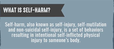 Self Harm Warning Signs Causes Effects And How To Get Help