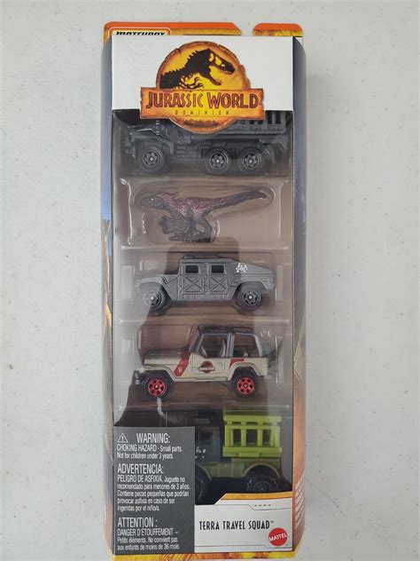 Matchbox Jurassic World Dominion 5 Pack New 5 Piece Set Lot Terra