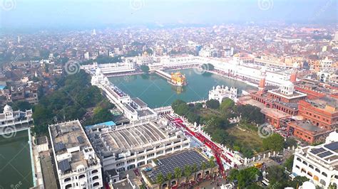 The Golden Temple Also Known As the Harimandir Sahib Aerial View Stock Photo - Image of shrine ...