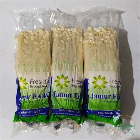 Jual Jamur Enoki Per Pack Jamur Fresh Jamur Tomyam Jamur Enoki Segar