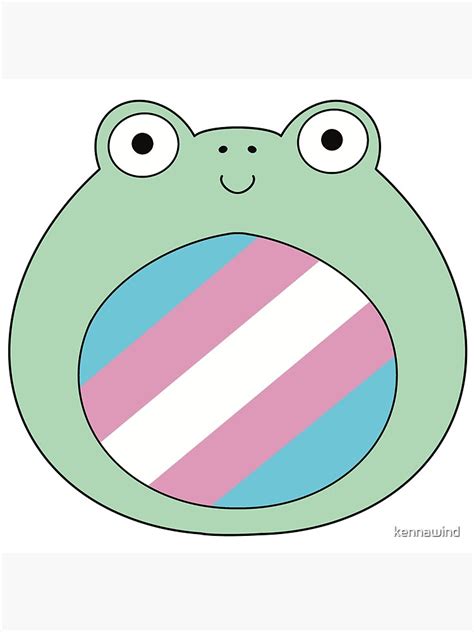 Trans Pride Frog Poster By Kennawind Redbubble