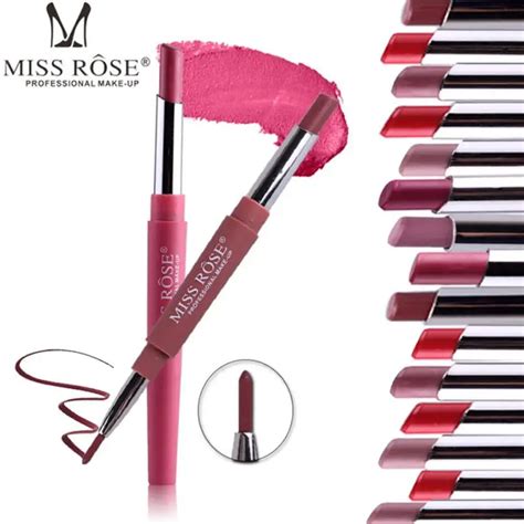 Miss Rose Double End Lipliner Delineador De L Bios Prova D Gua De