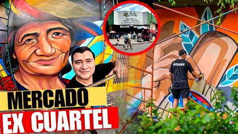 Pintando MURALES En El MERCADO EX CUARTEL En San Salvador