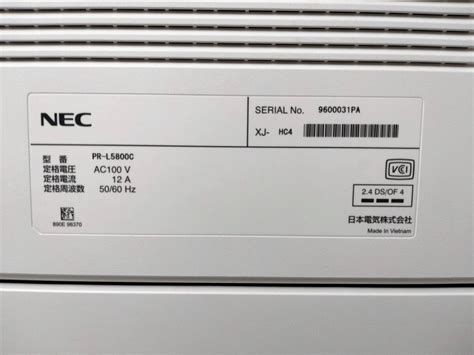 Yahoo オークション 4365 01 印字テスト済 通電確認済 NEC 日本電気