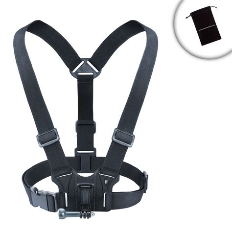 Tough Camera Chest Strap Mount w/ Elastic Straps , J Hook & Tripod Screw Adapter | eBay