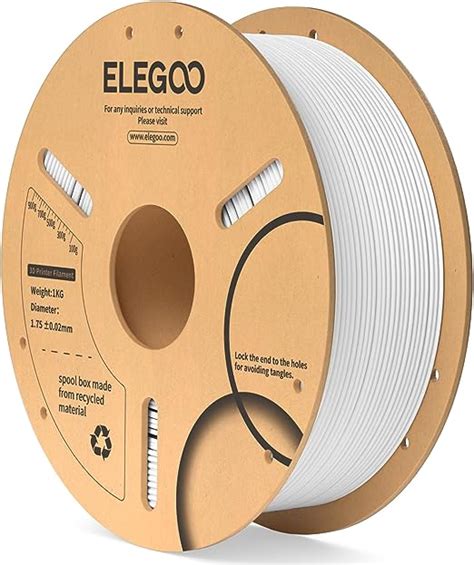 Elegoo Filament Pla Mm Blanc Kg Filament Pour Imprimante D