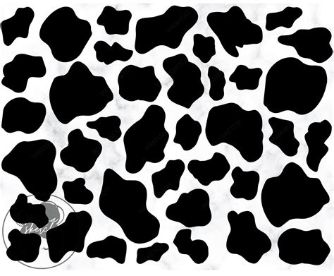 Cow Print Svg Seamless Cow Pattern Svg Cow Spot Svg Animal - Etsy UK