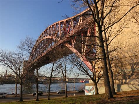 Hell Gate Bridge Between Queens and Manhattan, New York City