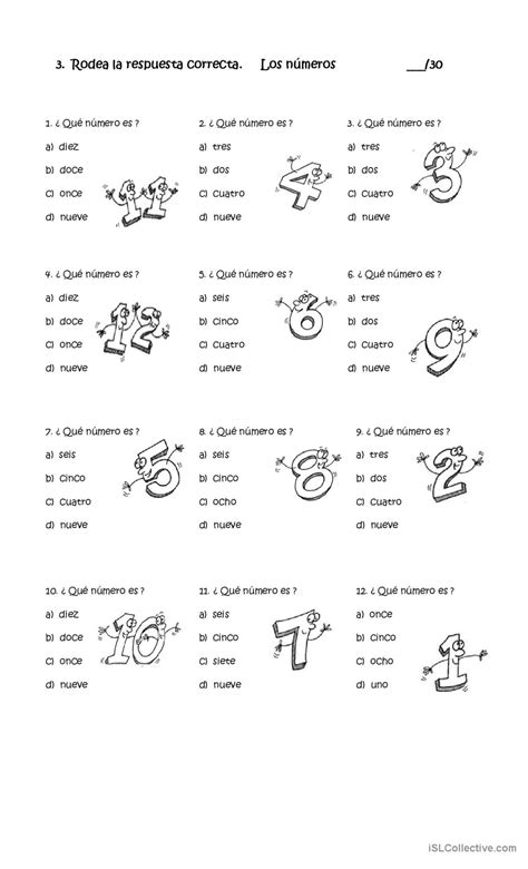 examen Español ELE hojas de trabajo pdf doc