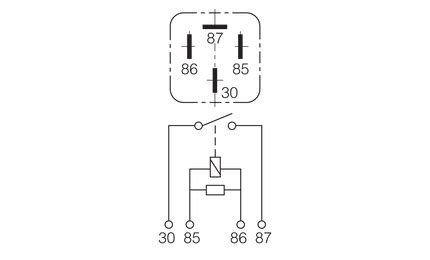 Narva V A Normally Open Pin Relay