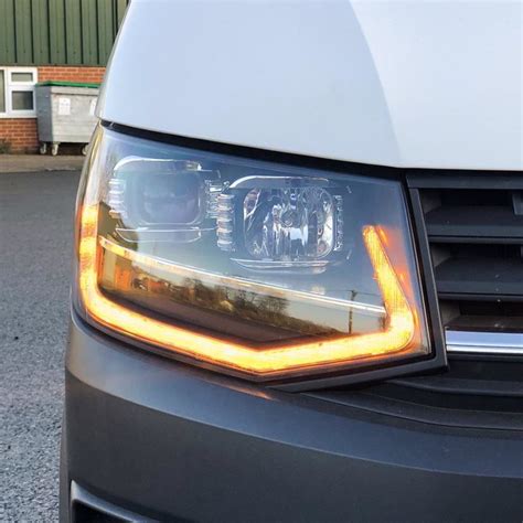 Vw T Led Drl V Headlights Black T Lights Transporter Hq