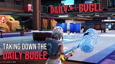 Fortnite Taking Down The Daily Bugle Youtube