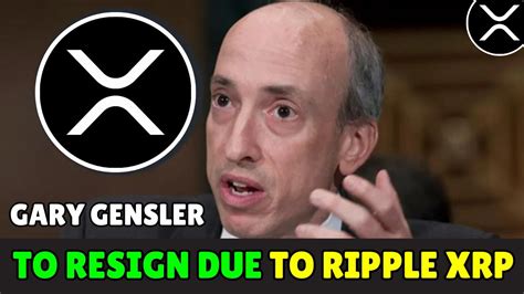 BREAKING DUE TO RIPPLE XRP GARY GENSLER WILL RESIGN YouTube