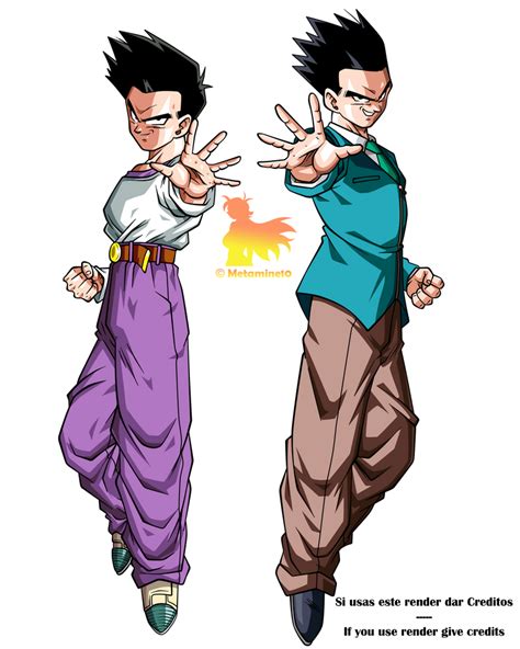 Dbgt Goten Y Gohan Render By Metamine10 On Deviantart Anime Dragon