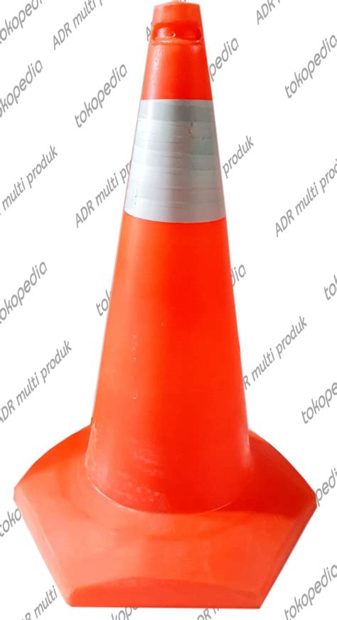 Traffic Cone PVC Pembatas Jalan Kerucut Plastik 75cm Lazada Indonesia