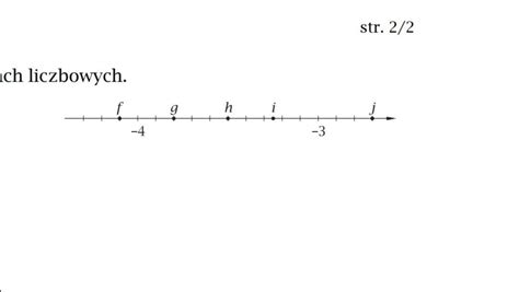 Jakie Liczby Zaznaczono Na Osi Liczbowej Brainly Pl