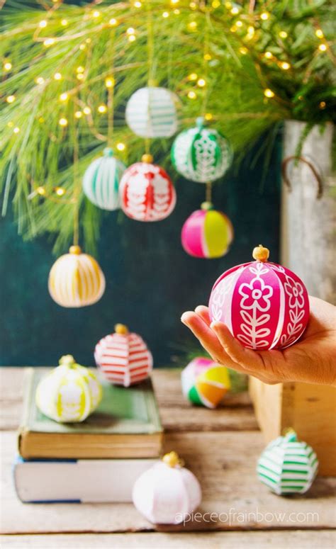 Homemade Paper Christmas Tree Ornaments