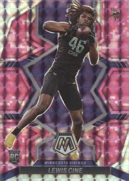 Panini Mosaic Rookies Camo Pink Mosaic Prizm Lewis Cine Rc