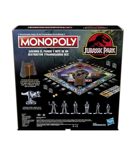 Juego Monopoly Jurassic Park De Hasbro Juguetes Panre