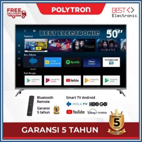 Jual Smart Android Tv Polytron Digital Mola Led Tv Inch Pld As