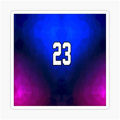 Number 23 Jersey Sticker By Dontsteal83 Redbubble