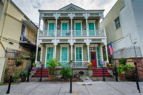 House in the French Quarter, in New Orleans, Louisiana Stock Image ...