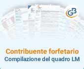 Contribuente Forfetario Compilazione Del Quadro LM GBsoftware