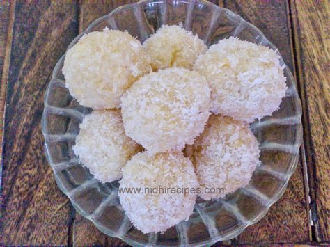 Mawa Coconut Ladoo Nidhi Recipes