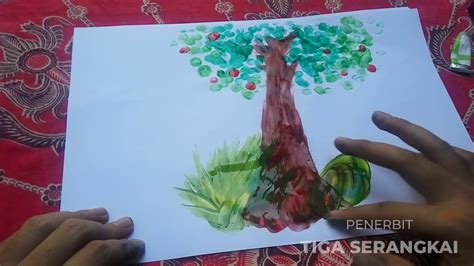 Contoh Gambar Finger Print Untuk Anak Tk Bonus