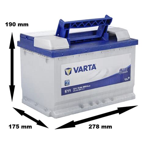 Varta Starterbatterie Blue Dynamic 74ah 680a E11