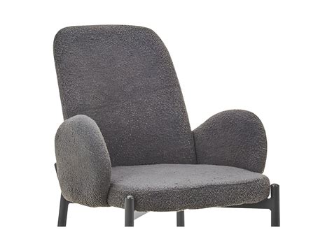 Chaise Balboa Tissus Boucl Gris Dimension H X L X P Id Al Pour