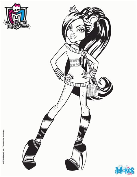 Monster High Draculaura And Clawd Coloring Pages