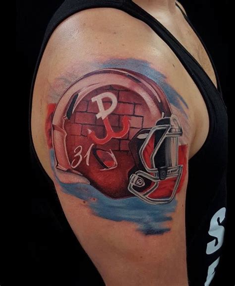 Nfl Helmet Tattoo By Kuba Limited Availability At Revival Tattoo