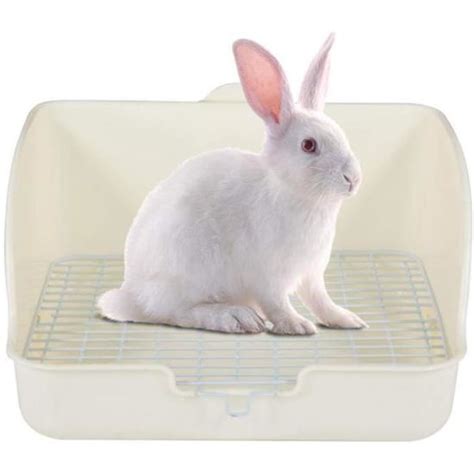 Litiere Lapins Toilettes Lapin Lapin Bac à Litière Pellets Lapin