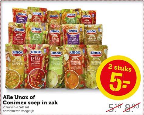 Alle Unox Of Conimex Soep In Zak Aanbieding Bij Coop