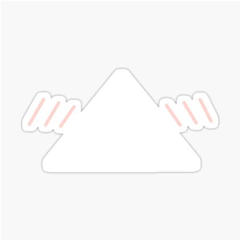 Anime Triangle Mouth Blush Sticker For Sale By Nyamelon Redbubble