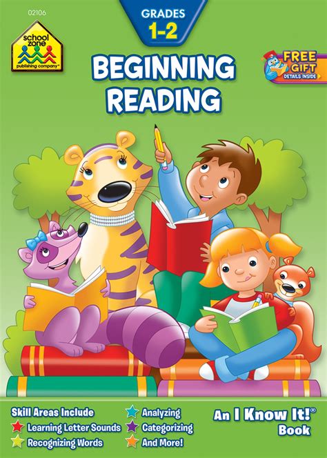 Buy School Zone Beginning Reading Workbook 32 Pages Ages 6 To 8