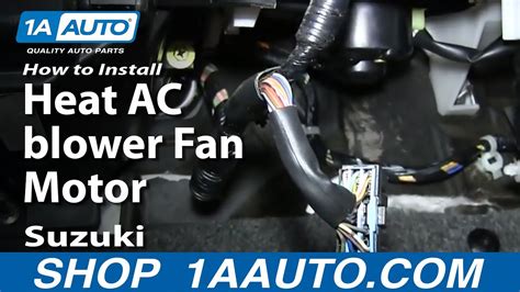 How To Install Replace Heat AC Blower Fan Motor 2001 02 Suzuki XL 7