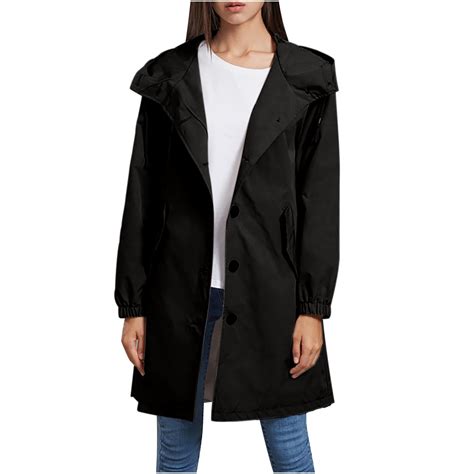 DDAPJ Pyju Plus Size Raincoat For Women 2023 Clearance Long Hooded