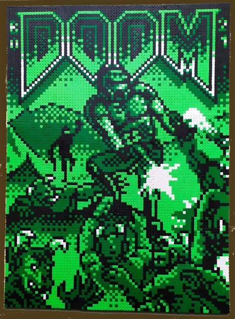 Hd Wallpaper Artwork Doom Game Pixel Art Pixels Off